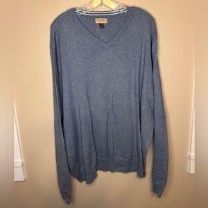 Sonoma Men’s V-neck Lightweight Sweater Size XL Dusty Blue